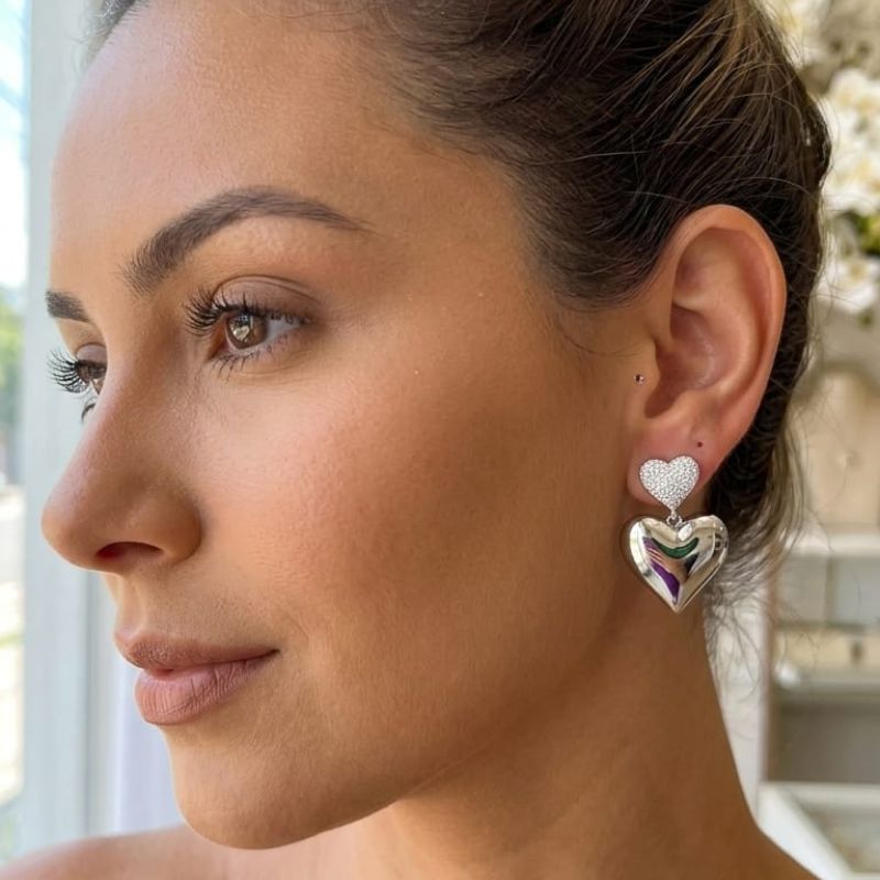 Encanto Perlas & Brillo | 5 Pares de aretes surtidos en acero y covergold - Imagen 6