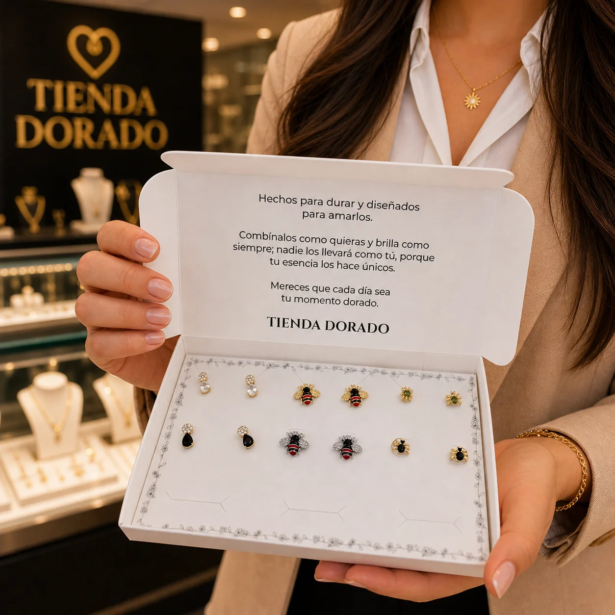 Set Místico & Salvaje | 6 Pares de aretes surtidos en covergold