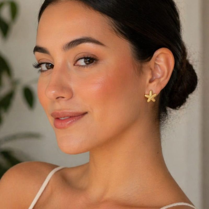 Encantos Dorados | 6 pares de aretes surtidos en acero y covergold - Imagen 4