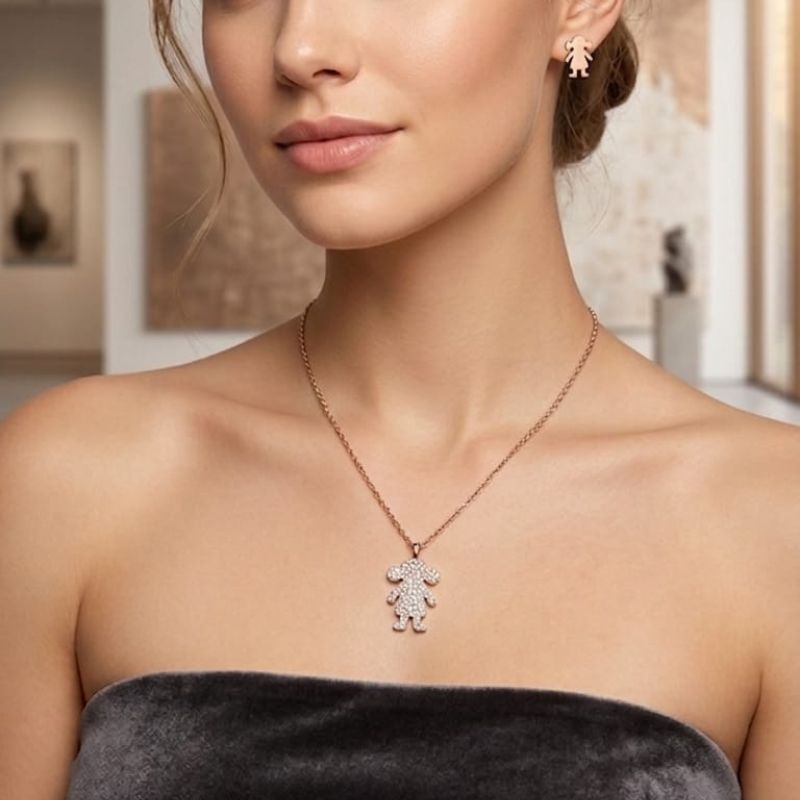 Set Amor Incondicional | 3 Juegos de collar con aretes en acero - Imagen 2