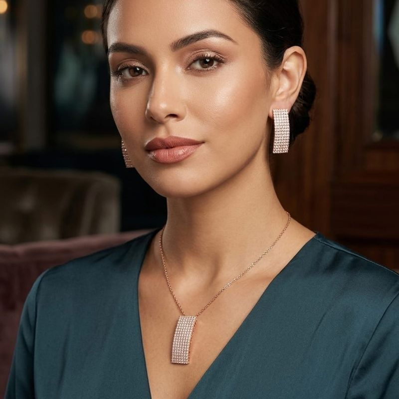 Set Amor Incondicional | 3 Juegos de collar con aretes en acero - Imagen 3